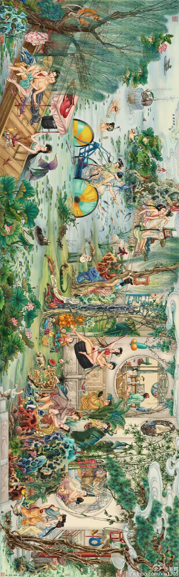 阿夏:网黄来兑现承诺了!春宫秘戏长卷画完了! 1 阿夏:网黄来兑现承诺了!春宫秘戏长卷画完了! 1